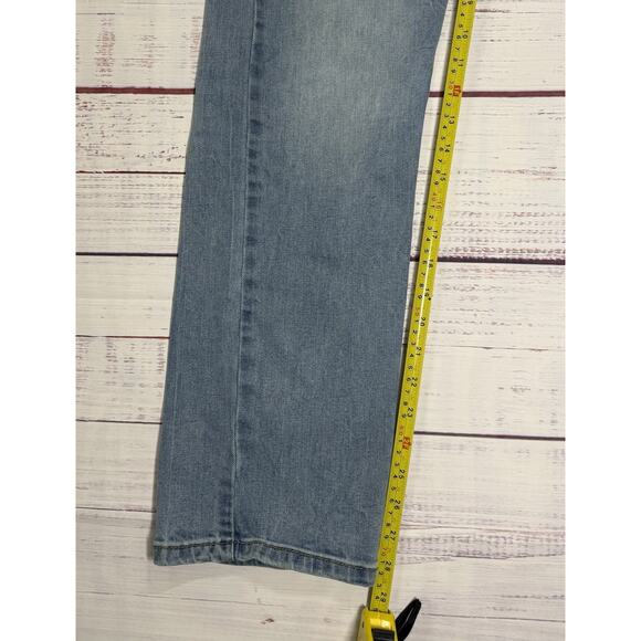 Levi's 513 Men's Slim Straight Men's Size 36Wx30L Faded Blue Denim Well Worn - Picture 8 of 9